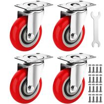 Conjunto de rodízios Castrek de 4 polegadas Heavy Duty 1000 kg de capacidade de carga