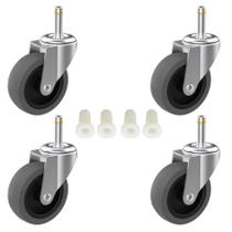 Conjunto de rodízios RILIDRI com diâmetro de haste de 7/16 polegadas para Rubbermaid Conjunto de rodízios RILIDRI com diâmetro de haste de 7/16 polegadas para Rubbermaid