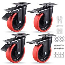 Conjunto de rodízios TOO TCO Heavy Duty de 5 polegadas com freio de capacidade de 1360 kg