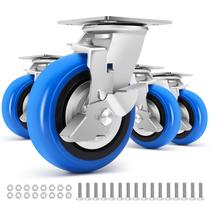 Conjunto de rodízios W B D WEIBIDA 6 polegadas Heavy Duty 2041 kg Industrial