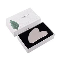 Conjunto De Rolador Facial De Aço Inoxidável Anti-idade E Gua Sha, Ferramenta De Massagem Para