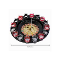 Conjunto de roleta: jogo de cassino com 16 doses e bebidas, capacidade de 180 ml