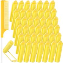 Conjunto de rolos de cabelo Syhood, 43 peças de espuma macia de 1,5 cm, amarelo