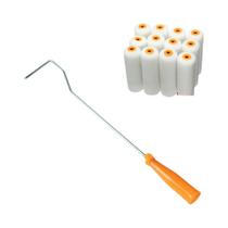 Conjunto De Rolos De Pintura De Espuma De 100mm 13 Peças Mini Rolos De Pintura Com Cabos Ferramenta