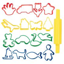 Conjunto de rolos e cortadores de massa READY 2 LEARN para crianças maiores de 18 anos Conjunto de rolos e cortadores de massa READY 2 LEARN para crianças maiores de 18 anos