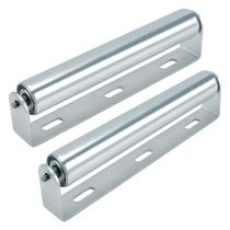 Conjunto de rolos e suportes transportadores, pacote com 2 unidades, Apopip, 25 cm, galvanizado Conjunto de rolos e suportes transportadores, pacote com 2 unidades, Apopip, 25 cm, galvanizado