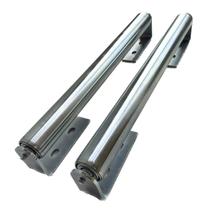 Conjunto de rolos Gascem 16 cm de comprimento e 3,8 cm de diâmetro em aço galvanizado Conjunto de rolos Gascem 16 cm de comprimento e 3,8 cm de diâmetro em aço galvanizado