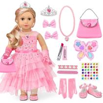 Conjunto de Ropa para Muñeca XFEYUE de 18" Vestido de Princesa y Accesorios