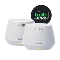 Conjunto De Roteador Sem Fio Twibi Force Ax Branco Intelbras