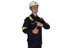 Conjunto de Roupa Antichamas Fr Nr10 - Atpv 11 Cal/cm2 RISCO 2