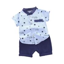 Conjunto De Roupa Casual De Verão Para Menino Bebê 2024 Moda 2PCS Camiseta E Shorts Roupas Infantis