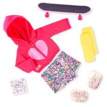 Conjunto de Roupa com Skate Our Generation Conjunto de Roupa com Skate Our Generation