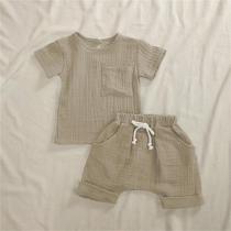 Conjunto De Roupa De Algodão Para Bebê Menina E Menino, 2 Peças, Macacão, Camiseta E Shorts, Roupas Conjunto De Roupa De Algodão Para Bebê Menina E Menino, 2 Peças, Macacão, Camiseta E Shorts, Roupas