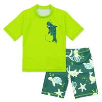 Conjunto de roupa de banho CARMEISON Boys Rash Guard e Swim Trunks 4T