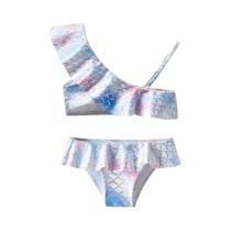Conjunto De Roupa De Banho De Sereia Para Meninas DXTON 2 Peças, Roupa De Banho Para Praia De Verão