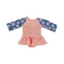 Conjunto De Roupa De Banho Para Bebê De 18 Polegadas Com Gravata Borboleta Para Brinquedos De Menina