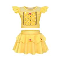 Conjunto De Roupa De Banho Para Meninas Princesa Sereia Moda De Verão Para Praia E Festa Na Piscina