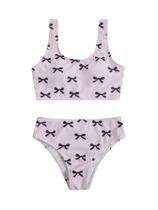 Conjunto de roupa de banho RoseSeek Girl's Listrped Bowknot 13Y rosa Conjunto de roupa de banho RoseSeek Girl's Listrped Bowknot 13Y rosa