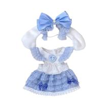 Conjunto De Roupa De Boneca De Pelúcia Kpop Artesanal 10 20cm Vestido De Empregada Doméstica Faixa