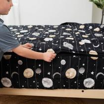 Conjunto de roupa de cama Beddy's Space Theme para crianças com edredom e lençóis