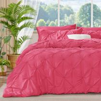 Conjunto de roupa de cama BEDELITE Queen 224x224cm Hot Pink 3 unidades Conjunto de roupa de cama BEDELITE Queen 224x224cm Hot Pink 3 unidades