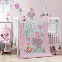 Conjunto de roupa de cama Bedtime Originals Twinkle Toes Jungle Elephant