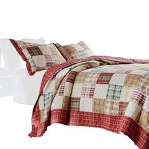 Conjunto de roupa de cama Benzara Evi Queen Quilt Multicolor Patchwork