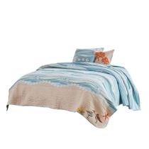Conjunto de roupa de cama Benzara Maritsa Twin 278x173 cm Coastal Print
