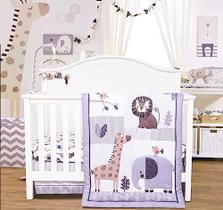 Conjunto de roupa de cama Cloele Animals Crib para meninos -