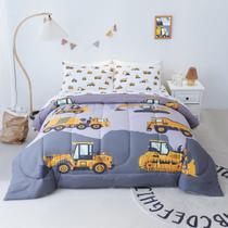 Conjunto de roupa de cama Cokouchyi Twin Size, edredom para meninos, 4 peças