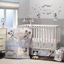 Conjunto de roupa de cama de berço Lambs & Ivy Disney Baby Moonlight Mickey