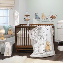 Conjunto de roupa de cama de berço Lambs & Ivy Disney Baby Storytime Pooh de 3 peças