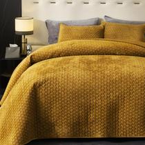 Conjunto de roupa de cama de edredão Powdion Velvet Queen com 2 fronhas Conjunto de roupa de cama de edredão Powdion Velvet Queen com 2 fronhas