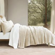 Conjunto de roupa de cama de edredão RECYCO Luxury Velvet Twin/Twin XL Beige Conjunto de roupa de cama de edredão RECYCO Luxury Velvet Twin/Twin XL Beige