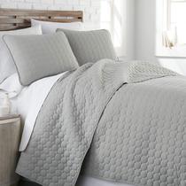 Conjunto de roupa de cama de edredão Southshore Fine Living Grey Cal/King