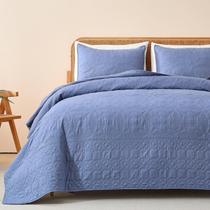 Conjunto de roupa de cama de edredão Yogeneg Full/Queen Blush Grey com travesseiro