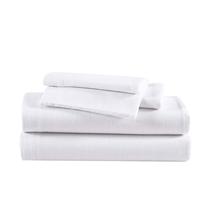 Conjunto de roupa de cama Eddie Bauer King Cotton Flannel White Conjunto de roupa de cama Eddie Bauer King Cotton Flannel White