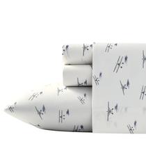 Conjunto de roupa de cama Eddie Bauer King Sheets 100% algodão percal Conjunto de roupa de cama Eddie Bauer King Sheets 100% algodão percal