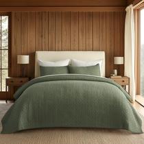 Conjunto de roupa de cama EVERGRACE x Kinsey Walsh King Size Green