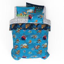 Conjunto de roupa de cama Franco Dog Man Supa Book Kids Full Size 7 peças