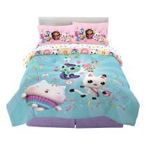 Conjunto de roupa de cama Franco DreamWorks Gabby's Dollhouse em tamanho real Conjunto de roupa de cama Franco DreamWorks Gabby's Dollhouse em tamanho real