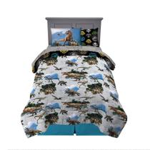 Conjunto de roupa de cama Franco Jurassic World, 5 peças, tamanho duplo