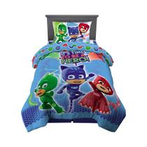 Conjunto de roupa de cama Franco PJ Masks, 4 peças, tamanho duplo