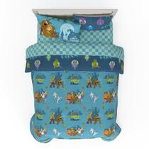 Conjunto de roupa de cama Franco Scooby Doo Scoobtober Queen Size 7 peças