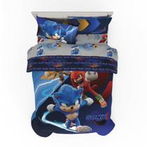 Conjunto de roupa de cama Franco Sonic The Hedgehog 3 Movie Twin Size