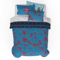 Conjunto de roupa de cama Franco Superman DC Comics Kids tamanho completo 7 unidades Conjunto de roupa de cama Franco Superman DC Comics Kids tamanho completo 7 unidades