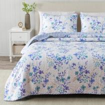 Conjunto de roupa de cama great bay HOME April Morning, 3 peças, edredão Full/Queen