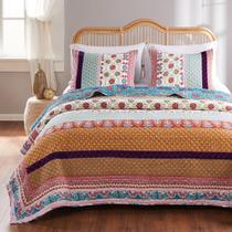 Conjunto de roupa de cama Greenland Home Thalia acolchoado de 3 peças King/Cal King Conjunto de roupa de cama Greenland Home Thalia acolchoado de 3 peças King/Cal King