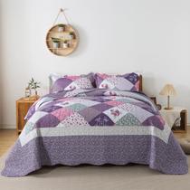 Conjunto de roupa de cama HoneiLife King 269 x 244 cm, leve e reversível