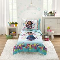 Conjunto de roupa de cama infantil Disney Encanto Tropical Delight 4 peças